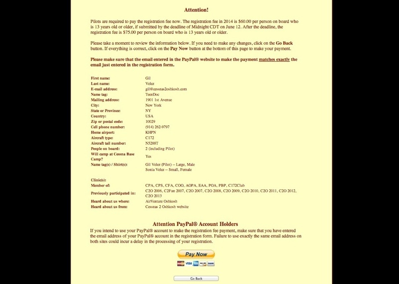 PayPal® Review Screen 1