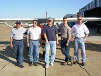 Gil, Tom, Ed, Jeff and Rodney in Dothan, Alabama.