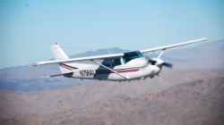 Bob Lange in his TR182 during the 2010 Cessnas 2 Oshkosh Apple Valley Airport clinic.